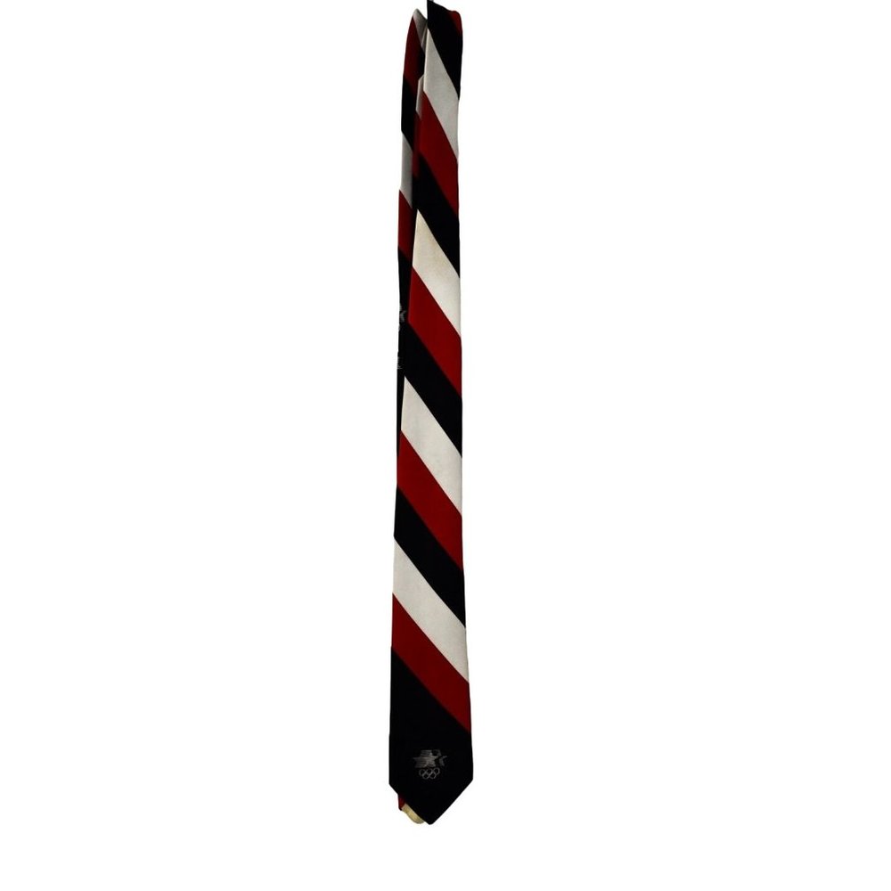 Vintage Cervantes Los Angeles Olympic Red White Blue USA Neck Tie